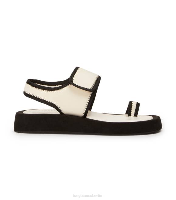 Sandalen| de Tony Bianco Frauen Iso-Sandalen weiß/schwarzes Neopren 4624650